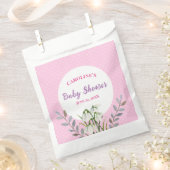 Sachets En Papier Baby shower White Snowdrops Pois roses (Coupé)