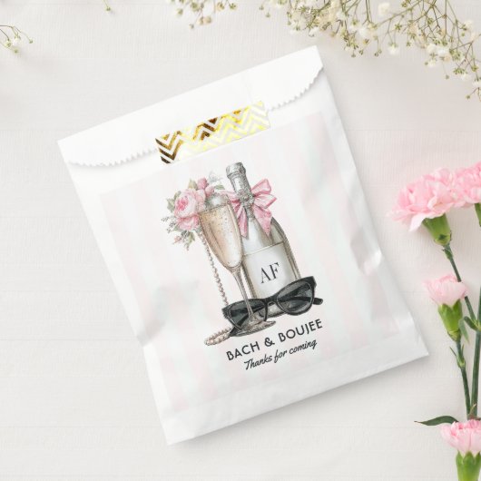 Sachets En Papier Bach & Boujee Monogram Chic Enterrement de Vie de (Scellé)