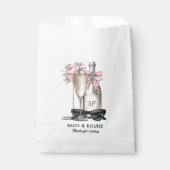 Sachets En Papier Bach & Boujee Monogram Chic Enterrement de Vie de (Devant)