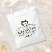 Sachets En Papier Bachelor Party Cravate noire (Coupé)