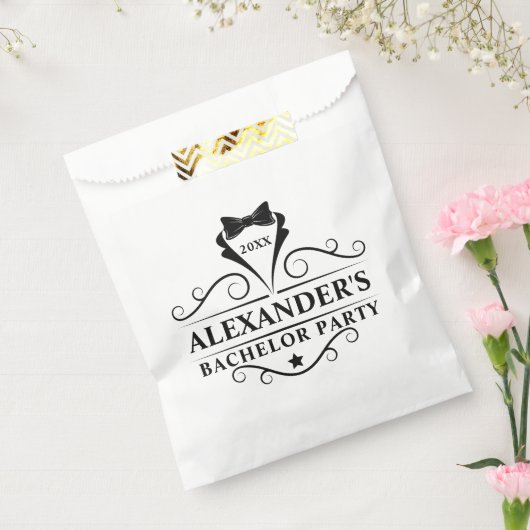 Sachets En Papier Bachelor Party Cravate noire (Scellé)