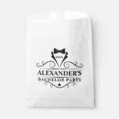 Sachets En Papier Bachelor Party Cravate noire (Devant)