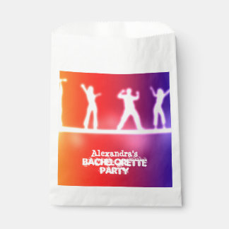 Sachets En Papier Bachelorette dansante néon coloré