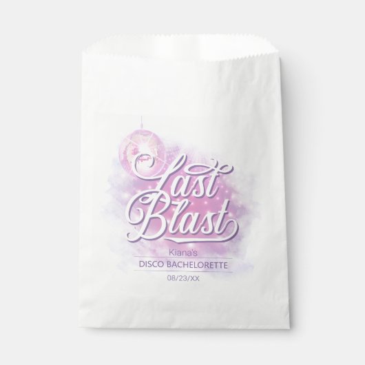 Sachets En Papier Bachelorette Disco dernier Blast ID928 (Devant)