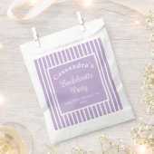 Sachets En Papier Bachelorette Party Retro Modern LightPurple Classy (Coupé)