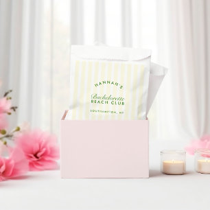 Sachets En Papier Bachelorte moderne moderne vert et jaune