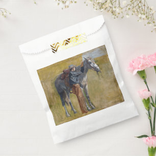 Sachets En Papier Badlands américains : Vieux West Cowboy avec cheva