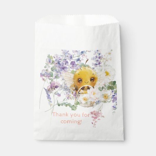 Sachets En Papier Baguettes Bee Favoriser (Devant)