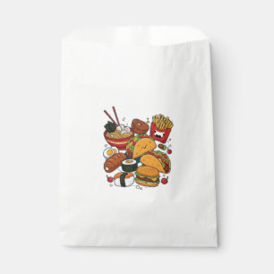 Sachets En Papier Baguettes couleur Digital 3D Design Blanc Favorise