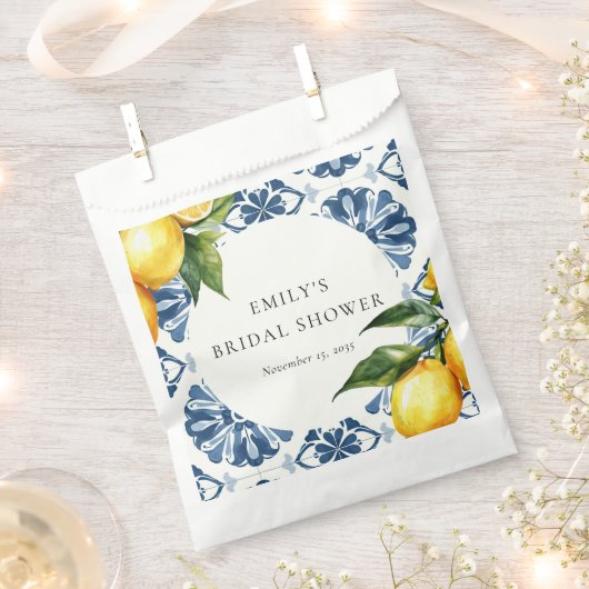 Sachets En Papier Baigne de mariage italien Positano Citron Agrumes (Coupé)