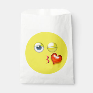 Sachets En Papier Baiser Baiser Amour Coeur Emoji