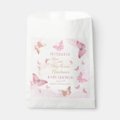 Sachets En Papier Baisers à papillon et voeux de bébé Baby shower fi (Devant)
