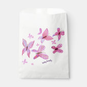 Sachets En Papier Baisers à papillon et voeux pour bébé | Papillon r (Devant)