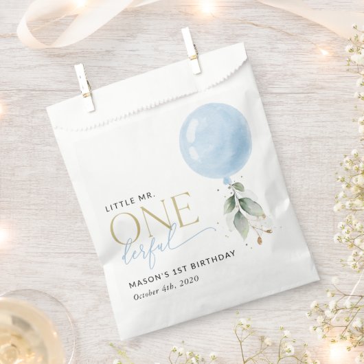 Sachets En Papier Balcon Bleu, Eucalyptus, Verdure, Premier Annivers (Coupé)