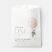 Sachets En Papier Balcon rose, Eucalyptus, Verdure, Premier Annivers (Devant)