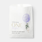 Sachets En Papier Balcon Violet, Verdure, Feuillage, Premier Anniver (Devant)