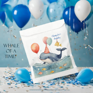 Sachets En Papier Baleine d'un temps garçons Anniversaire