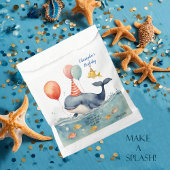 Sachets En Papier Baleine faire un splash Boys Anniversaire