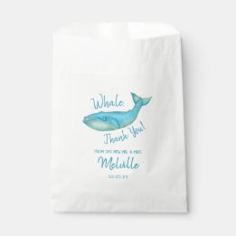 Sachets En Papier Baleine Merci Nautique Plage Mariage Océan