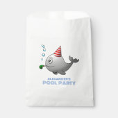 Sachets En Papier Baleine prête à la fête (Devant)