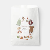 Sachets En Papier Balise cadeau Boho Boy Baby shower (Devant)