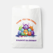 Sachets En Papier Balises Favoriser les monstres mignons Anniversair (Devant)