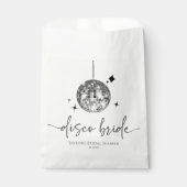 Sachets En Papier Balle de disco argentée Mariée disco Enterrement d (Devant)