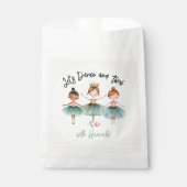 Sachets En Papier Ballerina Ballet fille d'anniversaire (Devant)
