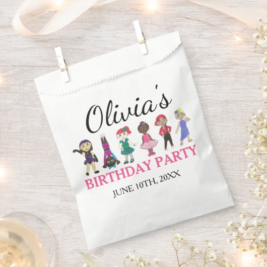 Sachets En Papier Ballet Tap Jazz Acro Lyrique Danseur Anniversaire (Coupé)