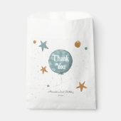 Sachets En Papier Ballons Bleus Cute 2e anniversaire (Devant)