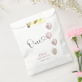 Sachets En Papier Ballons Blush fille premier anniversaire (Scellé)