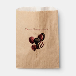 Sachets En Papier Ballons de clown noir burgundy Halloween