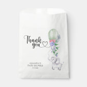 Sachets En Papier Ballons de Merci et éléphant (Devant)