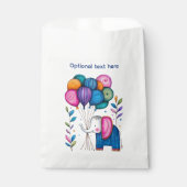 SACHETS EN PAPIER BALLONS D'ÉLÉPHANT WHIMSIQUES (Devant)