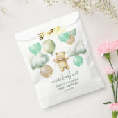Sachets En Papier Ballons Ours Teddy Baby shower Ciel Vert (Scellé)