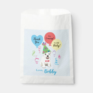 Sachets En Papier Balloons de fête d'anniversaire Westie Favoriser 