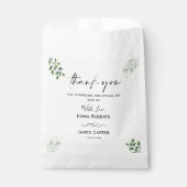 Sachets En Papier Ballotins verts Boho Leaf (Devant)