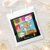 Sachets En Papier Bande dessinée pop art anniversaire (Coupé)