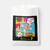 Sachets En Papier Bande dessinée pop art anniversaire (Devant)