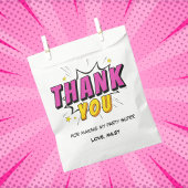 Sachets En Papier Bande dessinée Superhero Merci d'anniversaire fill