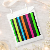 Sachets En Papier Bandes néon (Coupé)