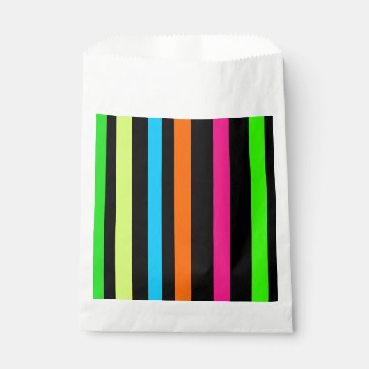 Sachets En Papier Bandes néon (Devant)