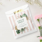 Sachets En Papier Bandes roses rétro amour tropical doux (Scellé)