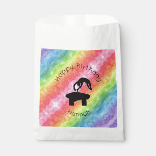 Sachets En Papier Banque de gymnastique pour filles "Joyeux annivers