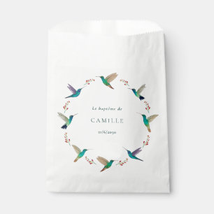 Sachets En Papier Baptême de colibri