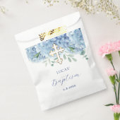 Sachets En Papier Baptême d'Hydrangée Bleue (Scellé)