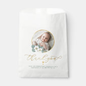 Sachets En Papier Baptême Favoriser Sac avec message Merci (Devant)