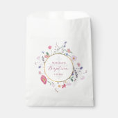 Sachets En Papier Baptême fleur sauvage (Devant)