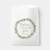 Sachets En Papier Baptême personnalisé Favoriser Sac avec couronne d (Devant)