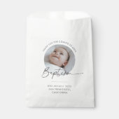 Sachets En Papier Baptism Photo Thank You (Devant)